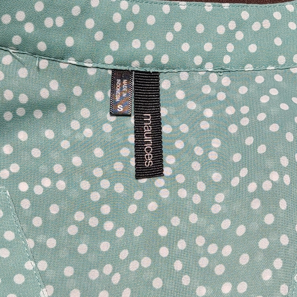 Maurice Womens green blouse small - Picture 2 of 4